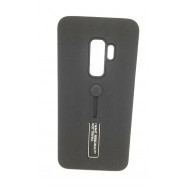 Capa Silicone Dura Kickstand Com Alça De Dedo Samsung Galaxy S9 Preto